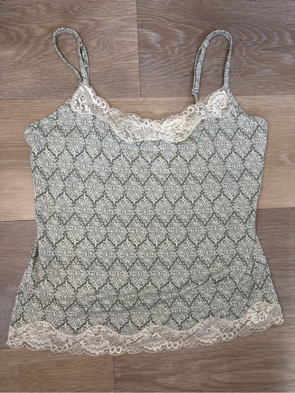 Caslon Lace Trim Printed Camisole Tank